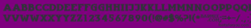 Infantylfat Font – Black Fonts on Purple Background