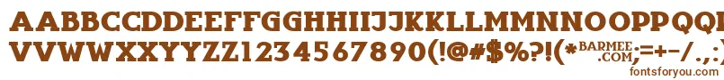 Infantylfat Font – Brown Fonts on White Background