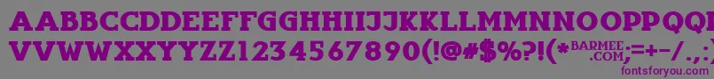 Infantylfat Font – Purple Fonts on Gray Background