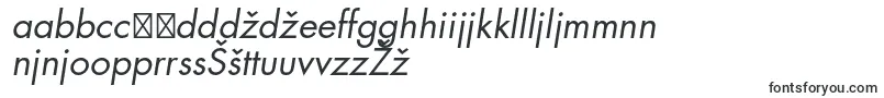 Шрифт FuturastdBookoblique – словенские шрифты
