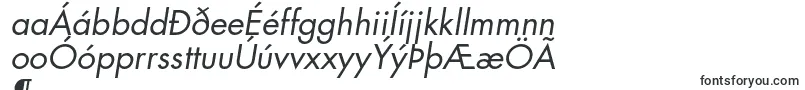 Czcionka FuturastdBookoblique – Islandzkie czcionki