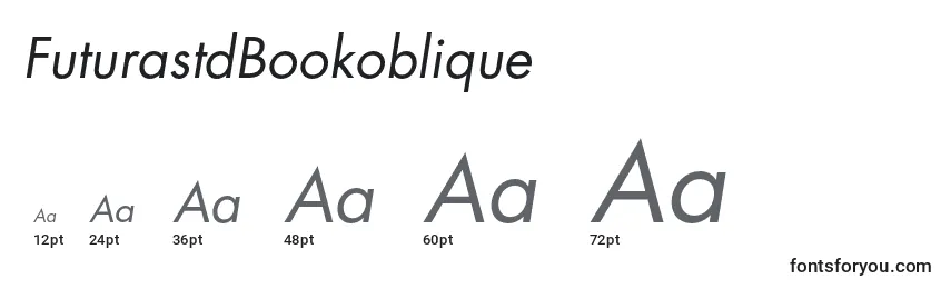 Размеры шрифта FuturastdBookoblique