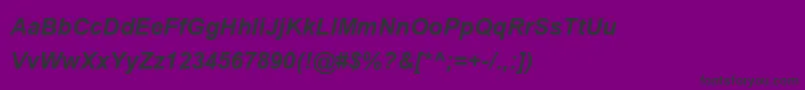 UtsaahBoldItalic Font – Black Fonts on Purple Background