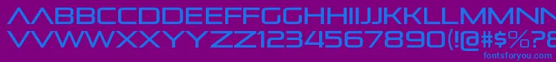 PirulenrgRegular Font – Blue Fonts on Purple Background