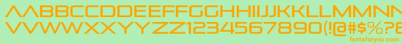 PirulenrgRegular Font – Orange Fonts on Green Background