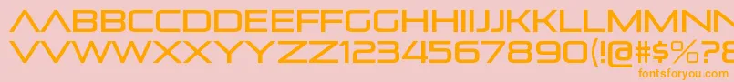 PirulenrgRegular Font – Orange Fonts on Pink Background