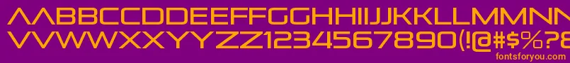 PirulenrgRegular Font – Orange Fonts on Purple Background