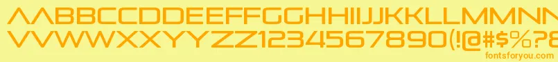 PirulenrgRegular Font – Orange Fonts on Yellow Background