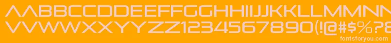 PirulenrgRegular Font – Pink Fonts on Orange Background