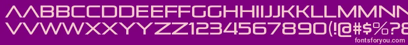 PirulenrgRegular Font – Pink Fonts on Purple Background