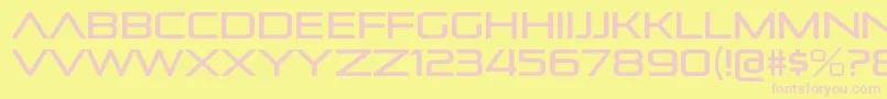 PirulenrgRegular Font – Pink Fonts on Yellow Background