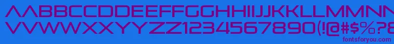 PirulenrgRegular Font – Purple Fonts on Blue Background