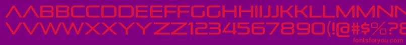 PirulenrgRegular Font – Red Fonts on Purple Background