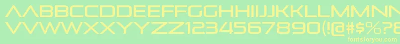 PirulenrgRegular Font – Yellow Fonts on Green Background