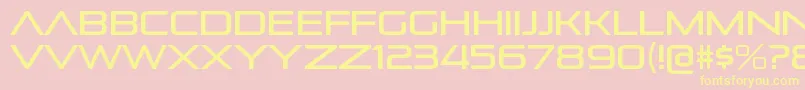 PirulenrgRegular Font – Yellow Fonts on Pink Background