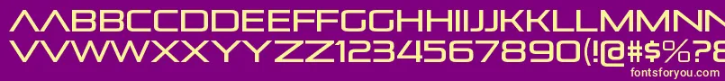PirulenrgRegular Font – Yellow Fonts on Purple Background