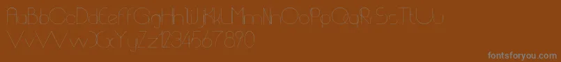Шрифт ChempakaRanting – серые шрифты на коричневом фоне