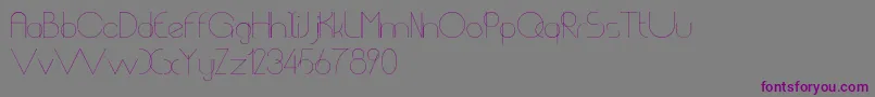 ChempakaRanting Font – Purple Fonts on Gray Background