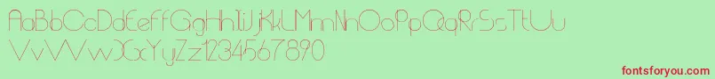 ChempakaRanting Font – Red Fonts on Green Background