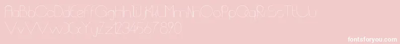 ChempakaRanting Font – White Fonts on Pink Background