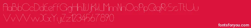ChempakaRanting Font – White Fonts on Red Background
