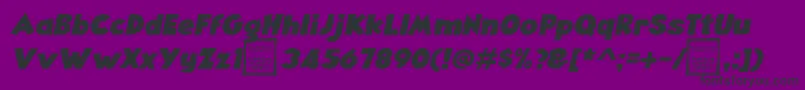 AngellaItalicDemo Font – Black Fonts on Purple Background
