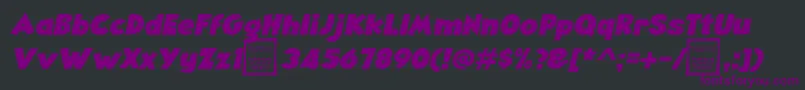AngellaItalicDemo Font – Purple Fonts on Black Background