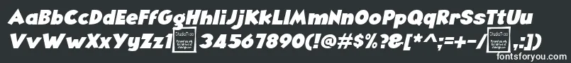 AngellaItalicDemo Font – White Fonts on Black Background