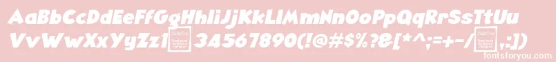 AngellaItalicDemo Font – White Fonts on Pink Background