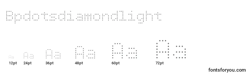 Bpdotsdiamondlight Font Sizes