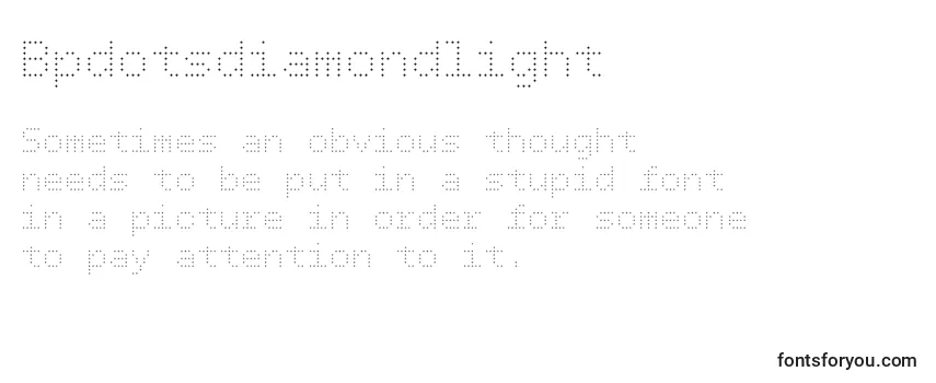Bpdotsdiamondlight Font