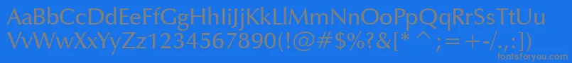More about ZapfHumanist601DemiBt Font ZapfHumanist601DemiBt Font – Gray Fonts on Blue Background