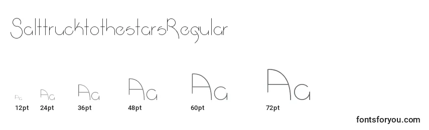SalttrucktothestarsRegular Font Sizes