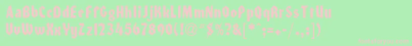 HeilondbNormal Font – Pink Fonts on Green Background