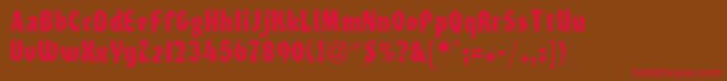 HeilondbNormal Font – Red Fonts on Brown Background