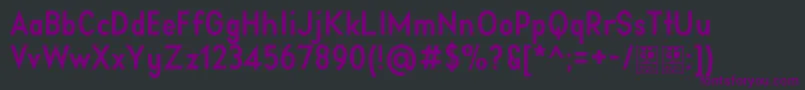 フォントAprikasBoldDemo – 黒い背景に紫のフォント