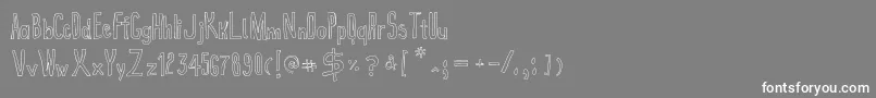 fuente True2dOutline – Fuentes Blancas Sobre Fondo Gris
