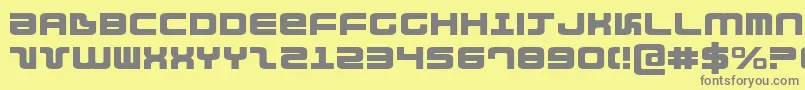 Шрифт Direktore – серые шрифты на жёлтом фоне
