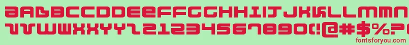 Direktore Font – Red Fonts on Green Background