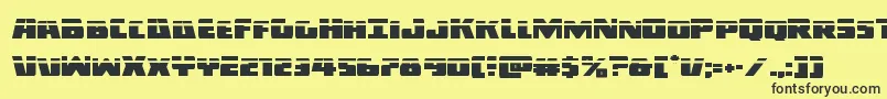 Darkalliancelaser Font – Black Fonts on Yellow Background