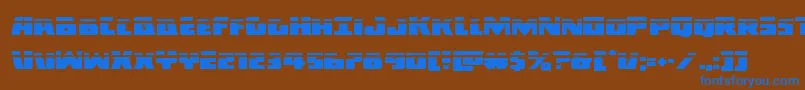 Шрифт Darkalliancelaser – синие шрифты на коричневом фоне