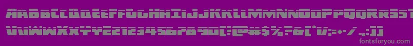 Darkalliancelaser Font – Gray Fonts on Purple Background