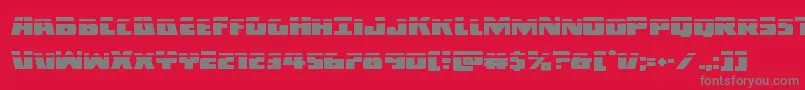 Darkalliancelaser Font – Gray Fonts on Red Background