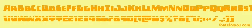 Darkalliancelaser Font – Orange Fonts on Yellow Background