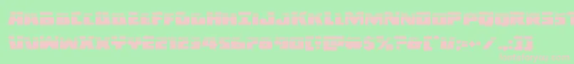 フォントDarkalliancelaser – 緑の背景にピンクのフォント