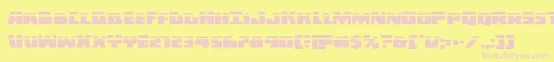 Darkalliancelaser-fontti – vaaleanpunaiset fontit keltaisella taustalla