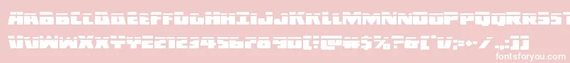 Шрифт Darkalliancelaser – белые шрифты на розовом фоне