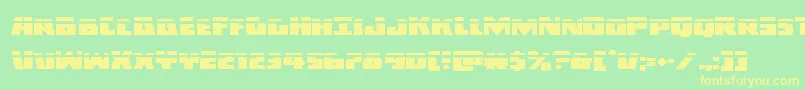 Darkalliancelaser-fontti – keltaiset fontit vihreällä taustalla