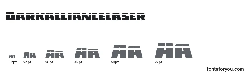 Размеры шрифта Darkalliancelaser