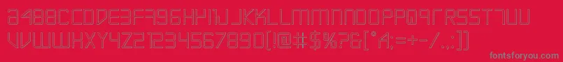 Escapeartist3D Font – Gray Fonts on Red Background